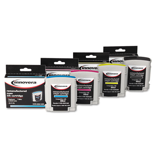 Innovera® Remanufactured Yellow High-yield Ink, Replacement For Hp 88xl (c3939an), 1,540 Page-yield freeshipping - TVN Wholesale