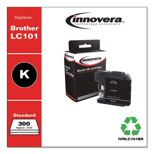 Innovera® Compatible Black Ink, Replacement For Brother Lc101bk, 300 Page-yield freeshipping - TVN Wholesale