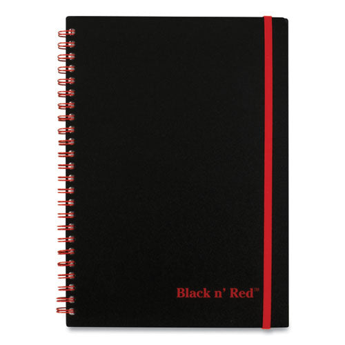 Black n' Red™ Twin Wire Poly Cover Notebook, 1 Subject, Wide-legal Rule, Black Cover, 8.25 X 5.63, 70 Sheets freeshipping - TVN Wholesale