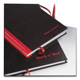 Black n' Red™ Casebound Notebooks, 1 Subject, Wide-legal Rule, Black Cover, 8.25 X 5.63, 96 Sheets freeshipping - TVN Wholesale