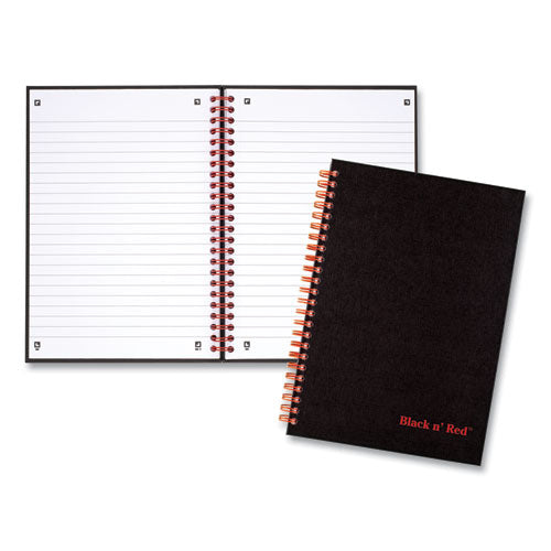 Black n' Red™ Twinwire Hardcover Notebook, 1 Subject, Wide-legal Rule, Black Cover, 8.25 X 5.88, 70 Sheets freeshipping - TVN Wholesale