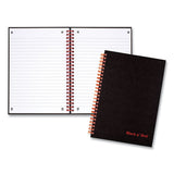 Black n' Red™ Twinwire Hardcover Notebook, 1 Subject, Wide-legal Rule, Black Cover, 8.25 X 5.88, 70 Sheets freeshipping - TVN Wholesale