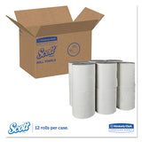 Scott® Essential 100% Recycled Fiber Hard Roll Towel, 1.5" Core, White, 8" X 800 Ft, 12-carton freeshipping - TVN Wholesale