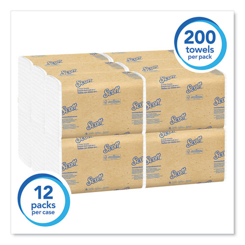 Scott® Essential C-fold Towels For Business, Absorbency Pockets, 10.13 X 13.15, White, 200-pack, 12 Packs-carton freeshipping - TVN Wholesale