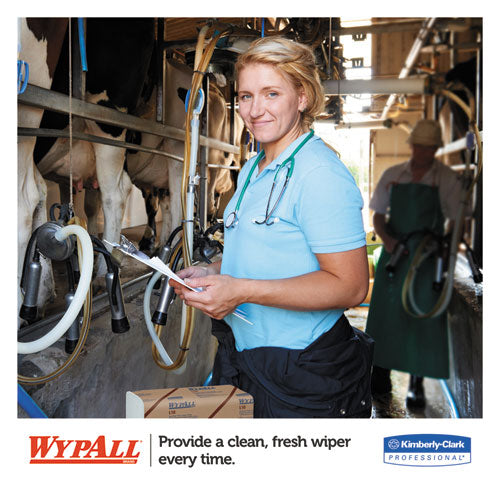 WypAll® L10 Sani-prep Dairy Towels, Banded, 1-ply, 10 1-2 X 9 3-10, 200-pk, 12 Pk-carton freeshipping - TVN Wholesale