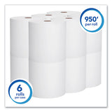 Scott® Essential High Capacity Hard Roll Towels For Business, Absorbency Pockets, 1.75" Core, 8 X 950 Ft, White, 6 Rolls-carton freeshipping - TVN Wholesale