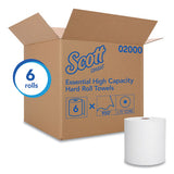 Scott® Essential High Capacity Hard Roll Towels For Business, Absorbency Pockets, 1.75" Core, 8 X 950 Ft, White, 6 Rolls-carton freeshipping - TVN Wholesale