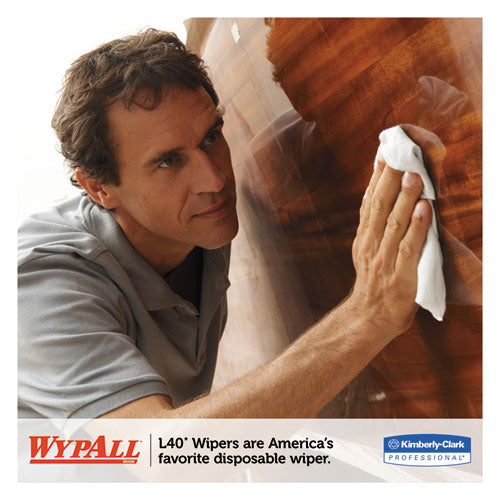 WypAll® L40 Towels, Pop-up Box, White, 10 4-5 X 10, 90-box, 9 Boxes-carton freeshipping - TVN Wholesale