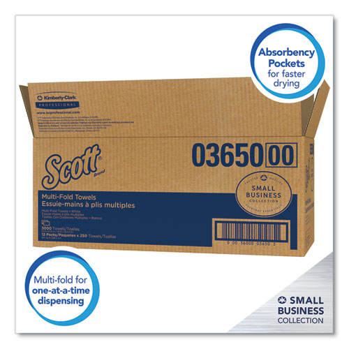 Scott® Multi-fold Towels, Absorbency Pockets, 9 2-5 X 9 1-5, White, 250 Sheets-pack freeshipping - TVN Wholesale