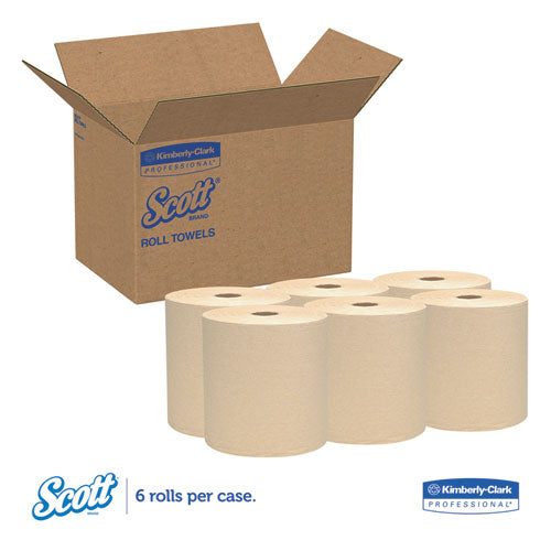Scott® Essential Hard Roll Towels For Business, 1.5" Core, 8 X 800 Ft, Natural, 12 Rolls-carton freeshipping - TVN Wholesale