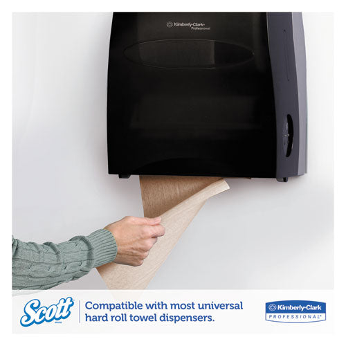 Scott® Essential Hard Roll Towels For Business, 1.5" Core, 8 X 800 Ft, Natural, 12 Rolls-carton freeshipping - TVN Wholesale