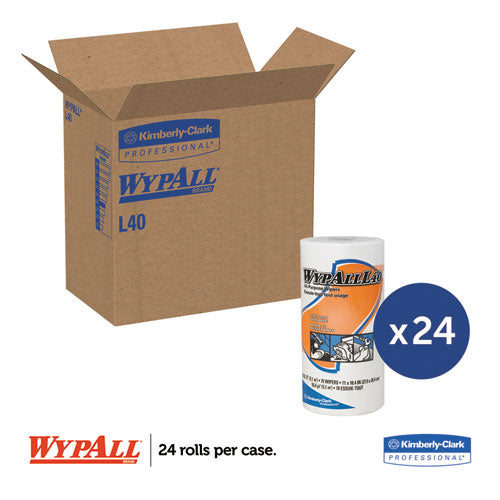 WypAll® L40 Towels, Small Roll, 10 2-5 X 11, White, 70-roll, 24 Rolls-carton freeshipping - TVN Wholesale