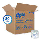 Scott® Essential Standard Roll Bathroom Tissue For Business, Septic Safe, 1-ply, White, 1210 Sheets-roll, 80 Rolls-carton freeshipping - TVN Wholesale