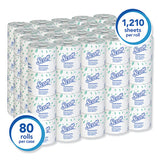 Scott® Essential Standard Roll Bathroom Tissue For Business, Septic Safe, 1-ply, White, 1210 Sheets-roll, 80 Rolls-carton freeshipping - TVN Wholesale