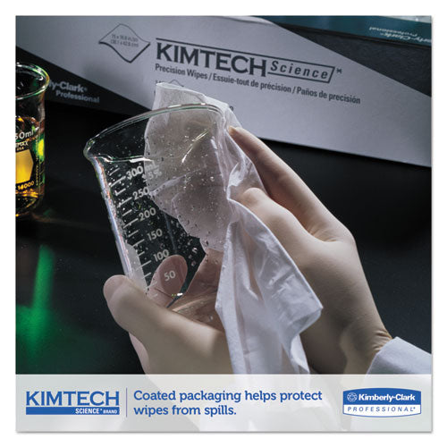 Kimtech™ Precision Wipers, Pop-up Box, 1-ply, 4 2-5 X 8 2-5, White, 280-bx, 60 Bx-ct freeshipping - TVN Wholesale