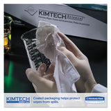 Kimtech™ Precision Wipers, Pop-up Box, 1-ply, 4 2-5 X 8 2-5, White, 280-bx, 60 Bx-ct freeshipping - TVN Wholesale