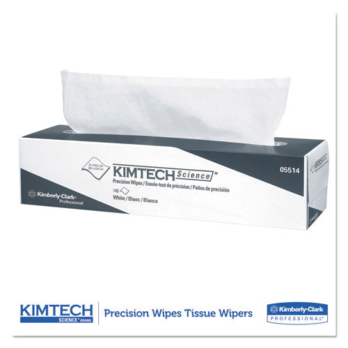Kimtech™ Precision Wipers, Pop-up Box, 2-ply, 14.7 X 16.6, White, 90-box freeshipping - TVN Wholesale