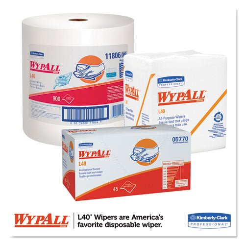 WypAll® L40 Towels, Dry Up Towels, 19 1-2" X 42", White, 200 Towels-roll freeshipping - TVN Wholesale