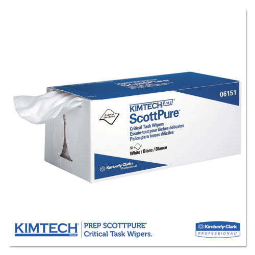Kimtech™ Scottpure Critical Task Wipers, 12 X 23, White, 50-bx, 8 Boxes-carton freeshipping - TVN Wholesale