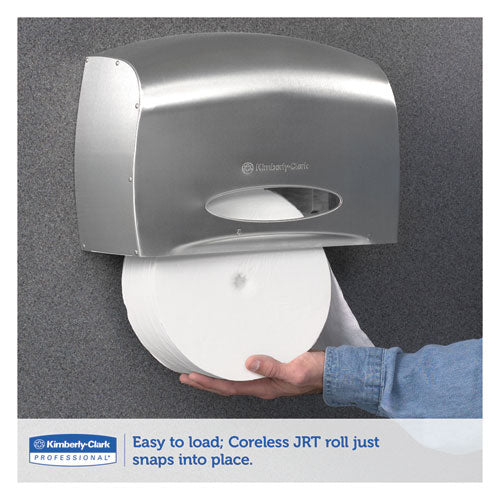 Scott® Pro Coreless Jumbo Roll Tissue Dispenser, Ez Load, 6x9.8x14.3, Stainless Steel freeshipping - TVN Wholesale