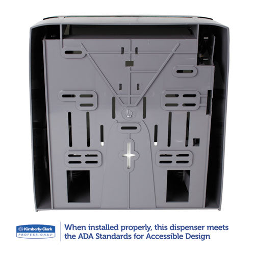 Kimberly-Clark Professional* Lev-r-matic Roll Towel Dispenser, 13.3 X 9.8 X 13.5, Smoke freeshipping - TVN Wholesale