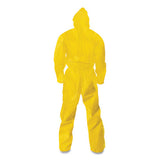 KleenGuard™ A70 Chemical Spray Protection Coveralls, Hooded, Storm Flap, Large, Yellow, 12-carton freeshipping - TVN Wholesale