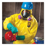 KleenGuard™ A70 Chemical Spray Protection Coveralls, Hooded, Storm Flap, Large, Yellow, 12-carton freeshipping - TVN Wholesale