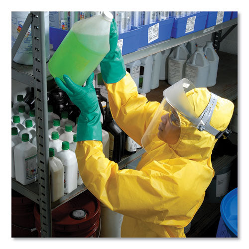KleenGuard™ A70 Chemical Spray Protection Coveralls, Hooded, Storm Flap, Large, Yellow, 12-carton freeshipping - TVN Wholesale