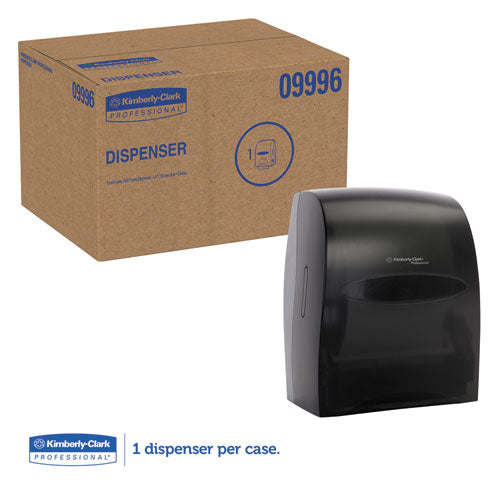 Kimberly-Clark Professional* Sanitouch Hard Roll Towel Dispenser, 12.63 X 10.2 X 16.13, Smoke freeshipping - TVN Wholesale