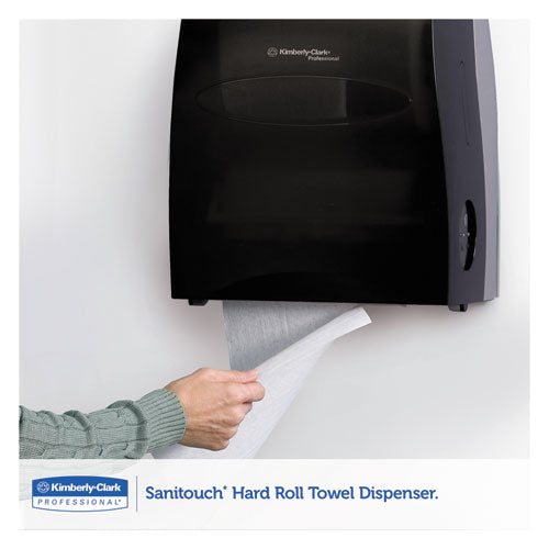 Kimberly-Clark Professional* Sanitouch Hard Roll Towel Dispenser, 12.63 X 10.2 X 16.13, Smoke freeshipping - TVN Wholesale