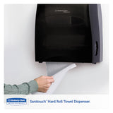Kimberly-Clark Professional* Sanitouch Hard Roll Towel Dispenser, 12.63 X 10.2 X 16.13, Smoke freeshipping - TVN Wholesale