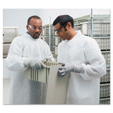 KleenGuard™ A20 Breathable Particle Protection Lab Coat, Snap Closure-open Wrists-pockets, Large, White, 25-carton freeshipping - TVN Wholesale