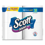 Scott® Toilet Paper, Septic Safe, 1-ply, White, 1000 Sheets-roll, 12 Rolls-pack, 4 Pack-carton freeshipping - TVN Wholesale