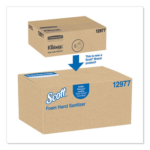 Scott® Essential Alcohol-free Foam Hand Sanitizer, 1,000 Ml Cassette, Unscented, 6-carton freeshipping - TVN Wholesale