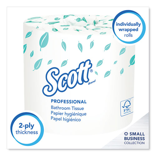 Scott® Essential Standard Roll Bathroom Tissue For Business, Convenience Carton, 2 Ply, White, 550 Sheets-roll, 20 Rolls-carton freeshipping - TVN Wholesale