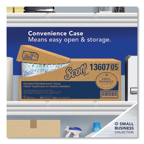 Scott® Essential Standard Roll Bathroom Tissue For Business, Convenience Carton, 2 Ply, White, 550 Sheets-roll, 20 Rolls-carton freeshipping - TVN Wholesale