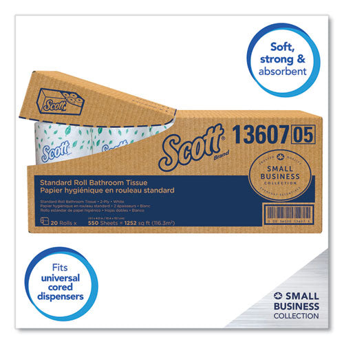 Scott® Essential Standard Roll Bathroom Tissue For Business, Convenience Carton, 2 Ply, White, 550 Sheets-roll, 20 Rolls-carton freeshipping - TVN Wholesale
