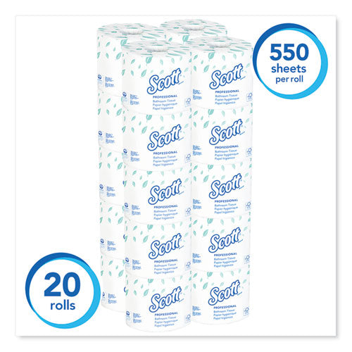 Scott® Essential Standard Roll Bathroom Tissue For Business, Convenience Carton, 2 Ply, White, 550 Sheets-roll, 20 Rolls-carton freeshipping - TVN Wholesale