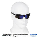 KleenGuard™ Nemesis Safety Glasses, Black Frame, Blue Mirror Lens freeshipping - TVN Wholesale