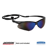 KleenGuard™ Nemesis Safety Glasses, Black Frame, Blue Mirror Lens freeshipping - TVN Wholesale