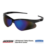 KleenGuard™ Nemesis Safety Glasses, Black Frame, Blue Mirror Lens freeshipping - TVN Wholesale