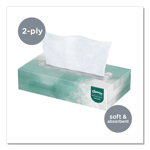 Kleenex® Naturals Facial Tissue For Business, Flat Box, 2-ply, White, 125 Sheets-box freeshipping - TVN Wholesale