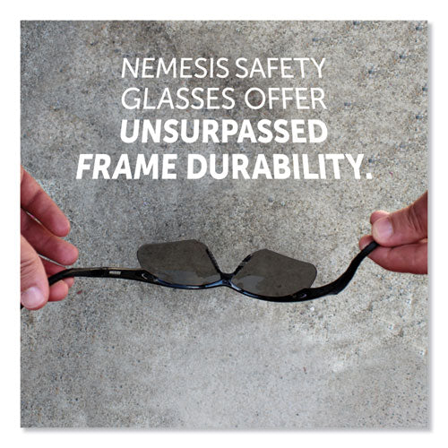 KleenGuard™ V30 Nemesis Safety Glasses, Black Frame, Smoke Lens freeshipping - TVN Wholesale
