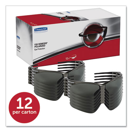 KleenGuard™ Nemesis Safety Glasses, Gun Metal Frame, Smoke Lens, 12-box freeshipping - TVN Wholesale