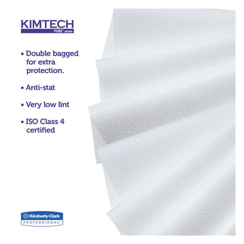 Kimtech™ W4 Critical Task Wipers, Flat Double Bag, 12x12, White, 100-pack, 5 Packs-carton freeshipping - TVN Wholesale