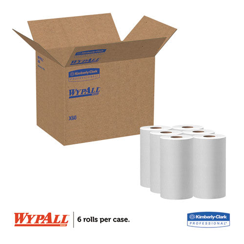 WypAll® X60 Cloths, Small Roll, 19 3-5 X 13 2-5, White, 130-rl, 6 Rl-ct freeshipping - TVN Wholesale