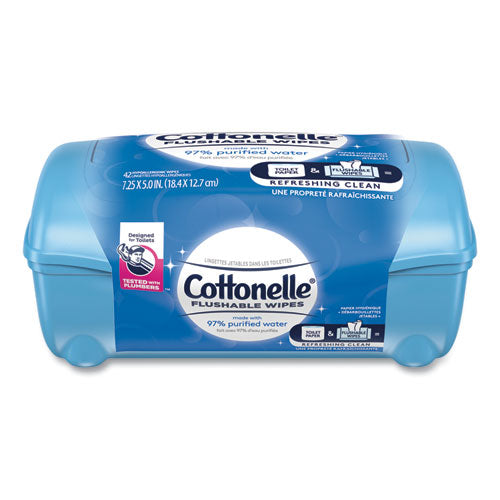 Cottonelle® Fresh Care Flushable Cleansing Cloths, White, 3.75 X 5.5, 42-pack freeshipping - TVN Wholesale