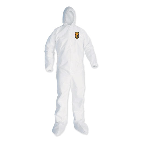 KleenGuard™ A35 Liquid And Particle Protection Coveralls, Zipper Front, Hooded, Elastic Wrists And Ankles, 2x-large, White, 25-carton freeshipping - TVN Wholesale