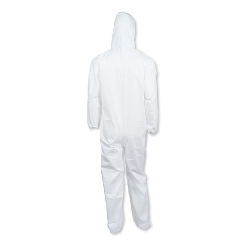 KleenGuard™ A40 Elastic-cuff And Ankle Hooded Coveralls, Large, White, 25-carton freeshipping - TVN Wholesale
