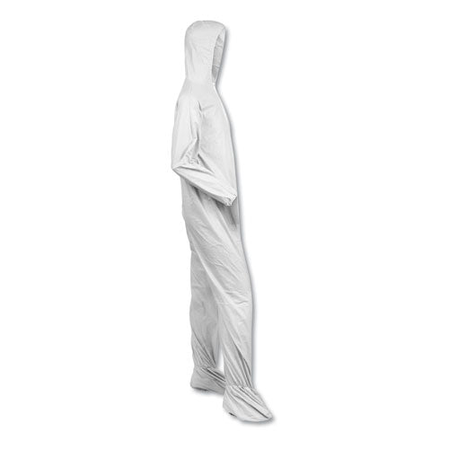 KleenGuard™ A40 Elastic-cuff, Ankle, Hood And Boot Coveralls, X-large, White, 25-carton freeshipping - TVN Wholesale